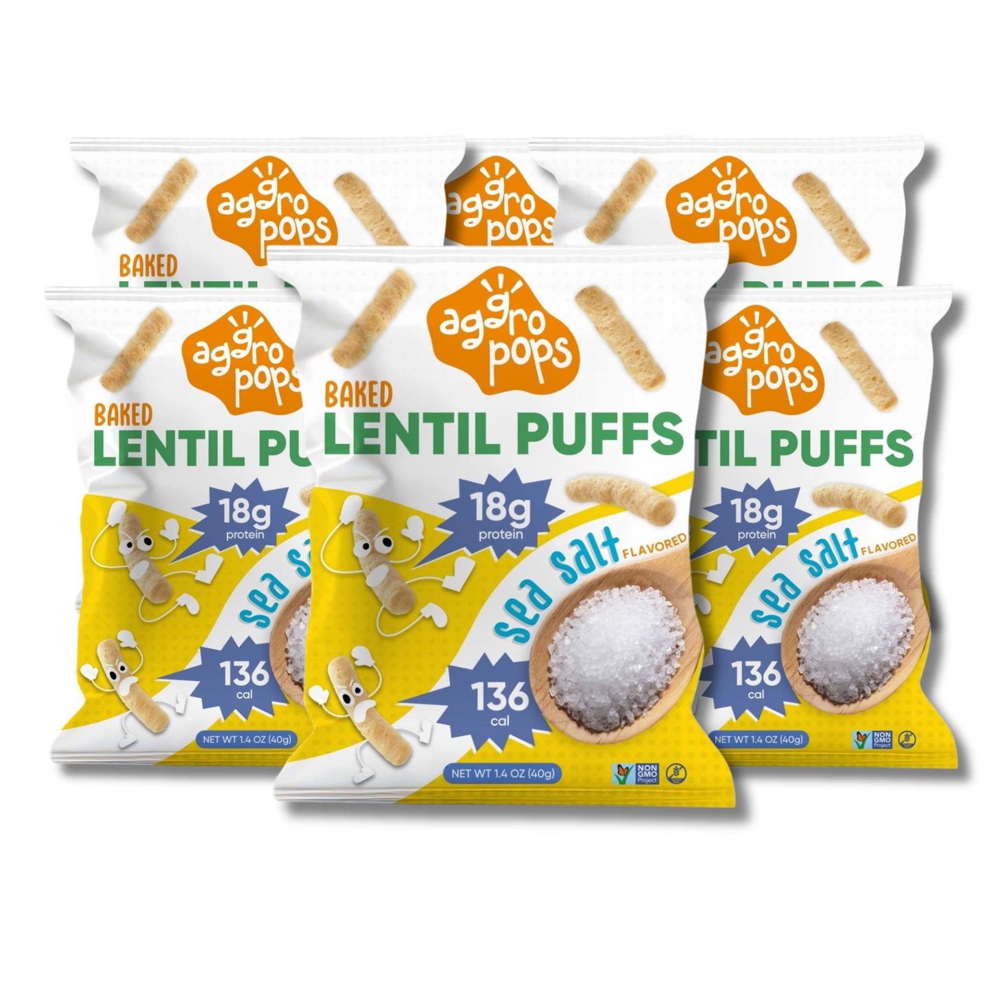 Baked Lentil Puffs | 6-Pack Carton