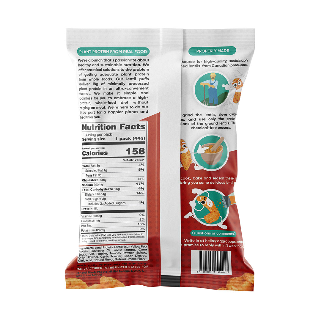 Lentil Puffs | 12-pack carton