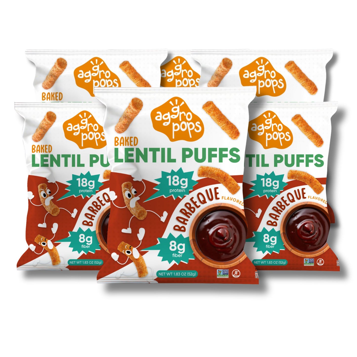 Baked Lentil Puffs | 6-Pack Carton