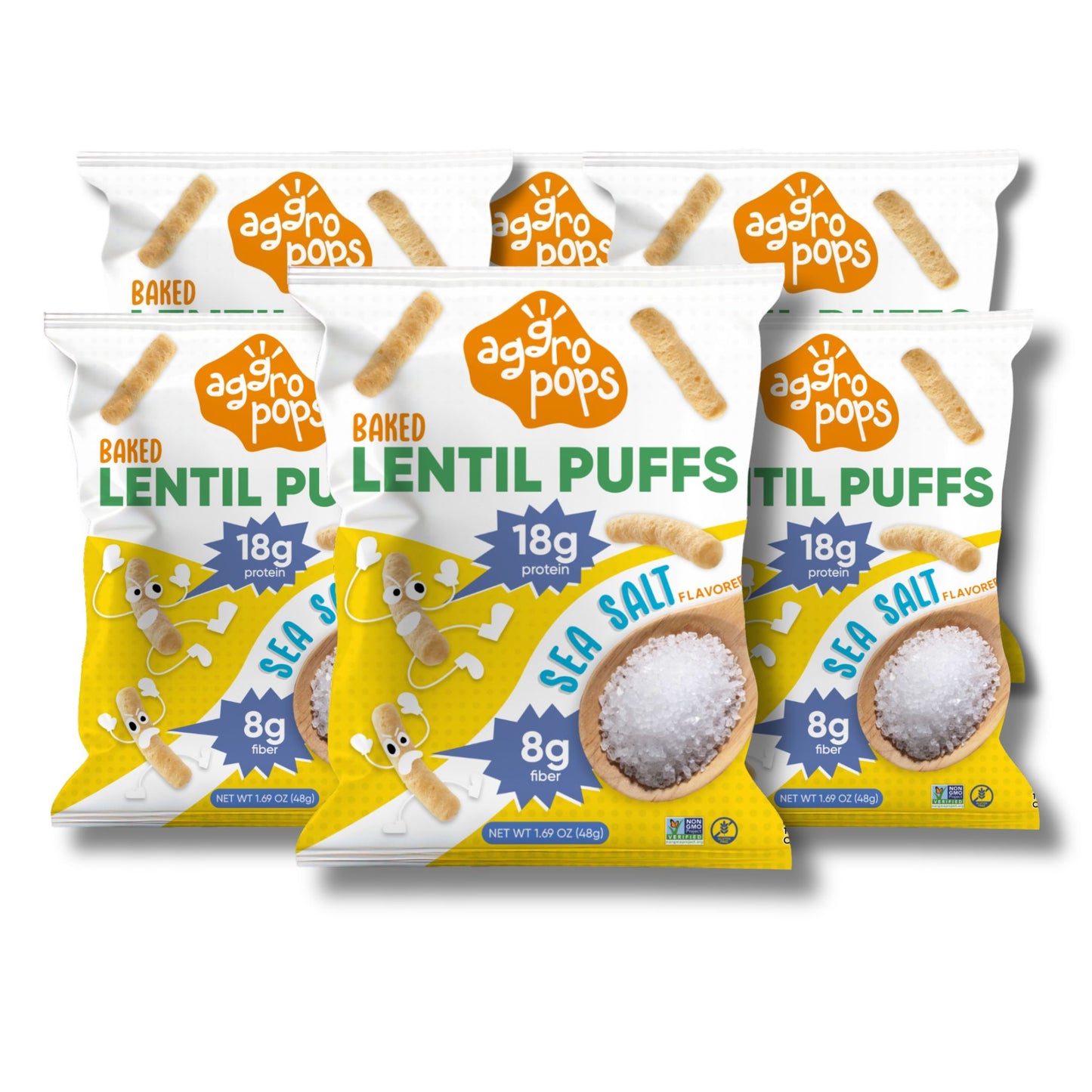Baked Lentil Puffs | 6-Pack Carton